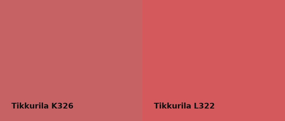 Tikkurila  K326 vs Tikkurila  L322