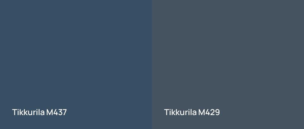 Tikkurila  M437 vs Tikkurila  M429