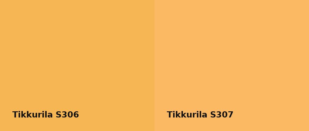 Tikkurila  S306 vs Tikkurila  S307