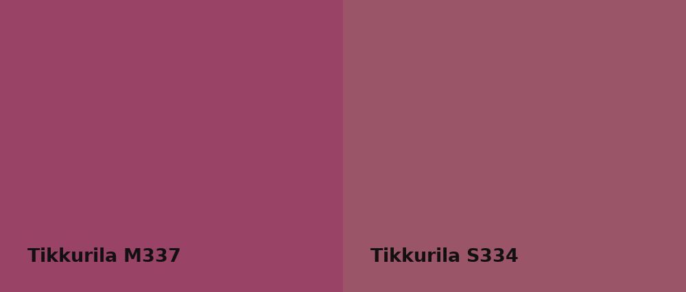 Tikkurila  M337 vs Tikkurila  S334