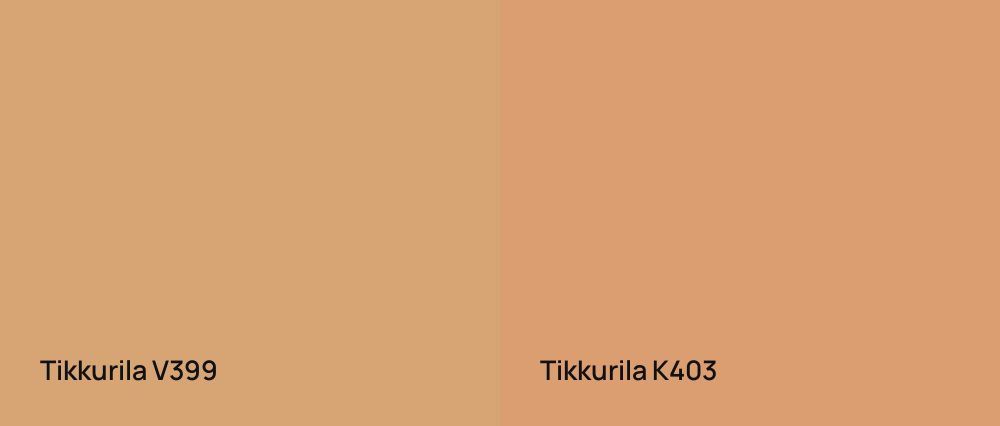 Tikkurila  V399 vs Tikkurila  K403