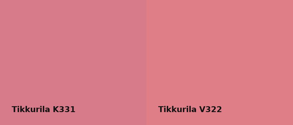 Tikkurila  K331 vs Tikkurila  V322