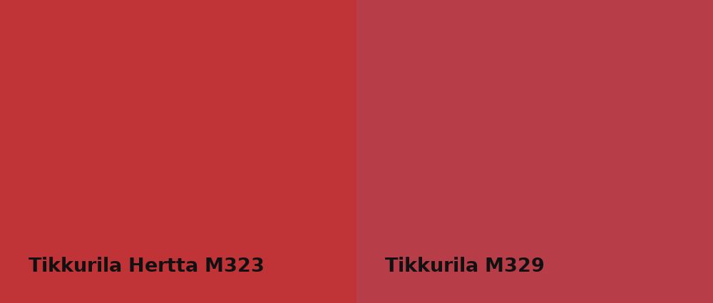 Tikkurila Hertta M323 vs Tikkurila  M329