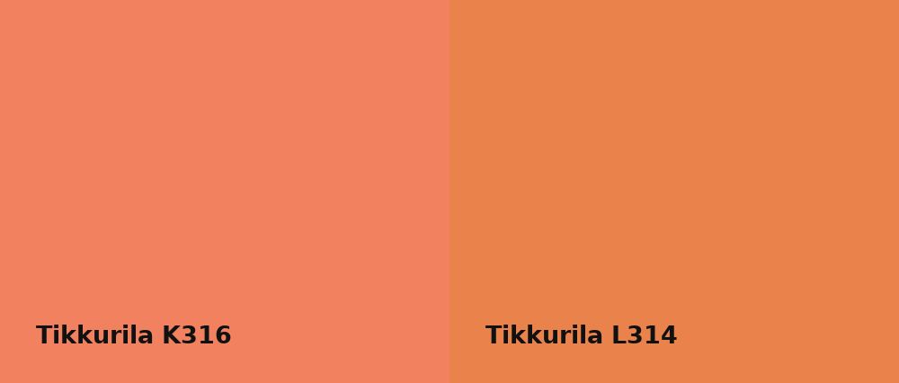 Tikkurila  K316 vs Tikkurila  L314
