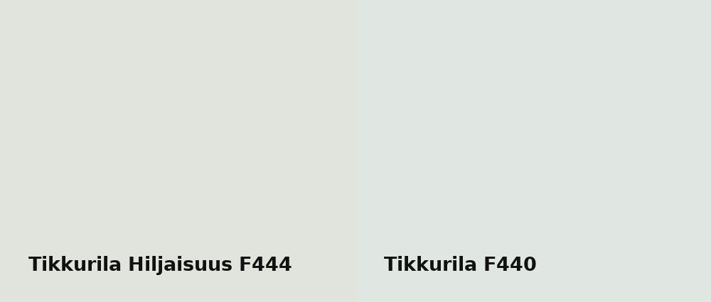 Tikkurila Hiljaisuus F444 vs Tikkurila  F440