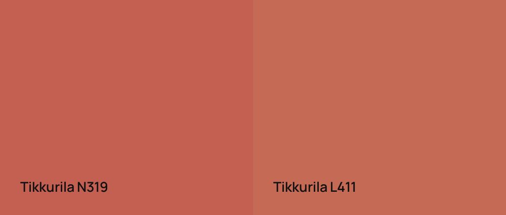 Tikkurila  N319 vs Tikkurila  L411