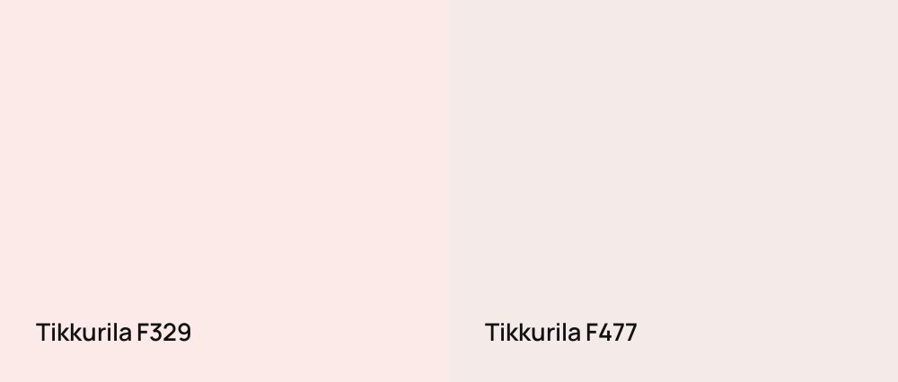 Tikkurila  F329 vs Tikkurila  F477