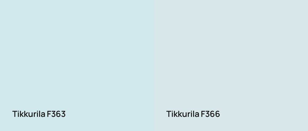 Tikkurila  F363 vs Tikkurila  F366