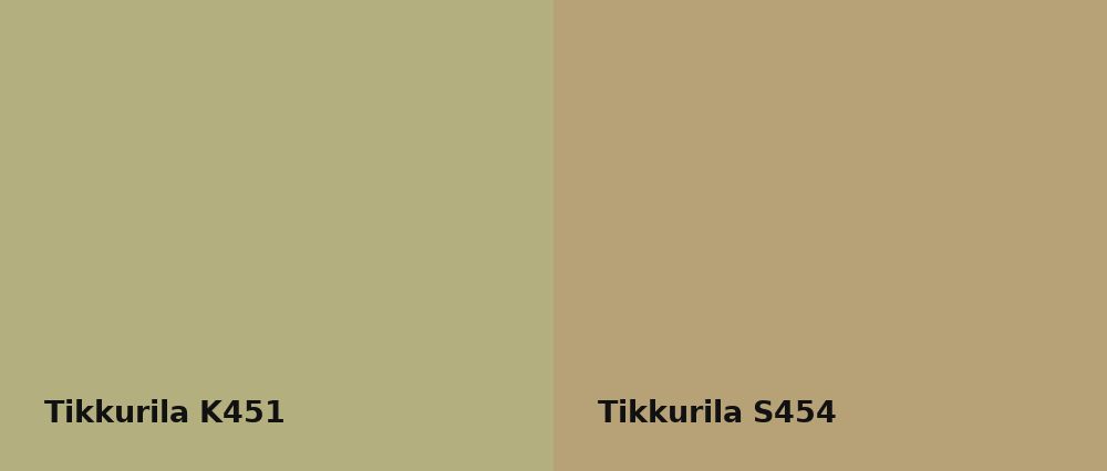 Tikkurila  K451 vs Tikkurila  S454