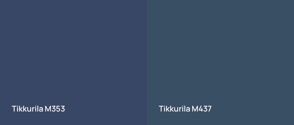 Tikkurila  M353 vs Tikkurila  M437