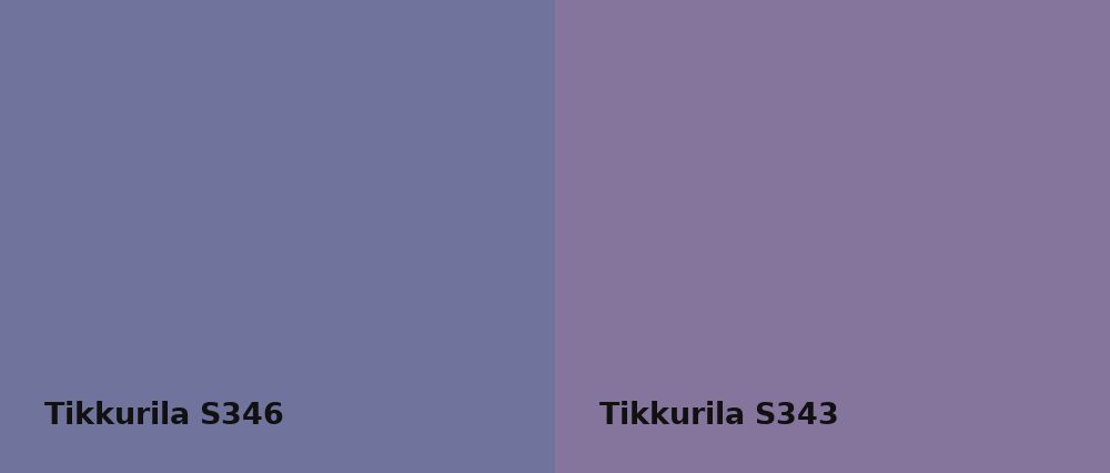 Tikkurila  S346 vs Tikkurila  S343