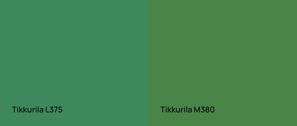 Tikkurila  L375 vs Tikkurila  M380