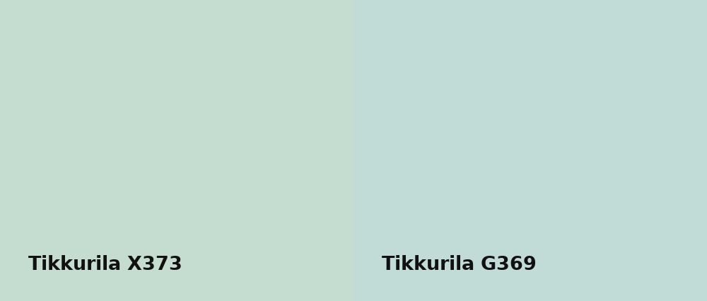 Tikkurila  X373 vs Tikkurila  G369