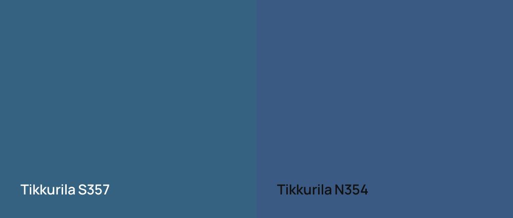 Tikkurila  S357 vs Tikkurila  N354