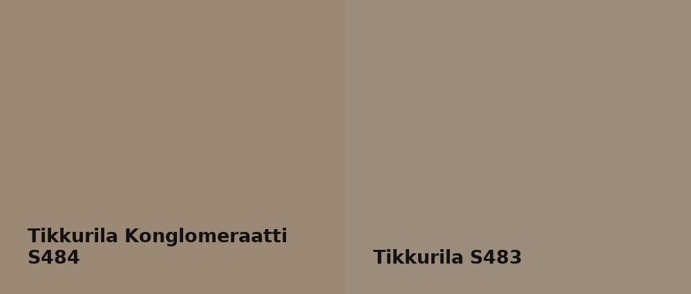 Tikkurila Konglomeraatti S484 vs Tikkurila  S483