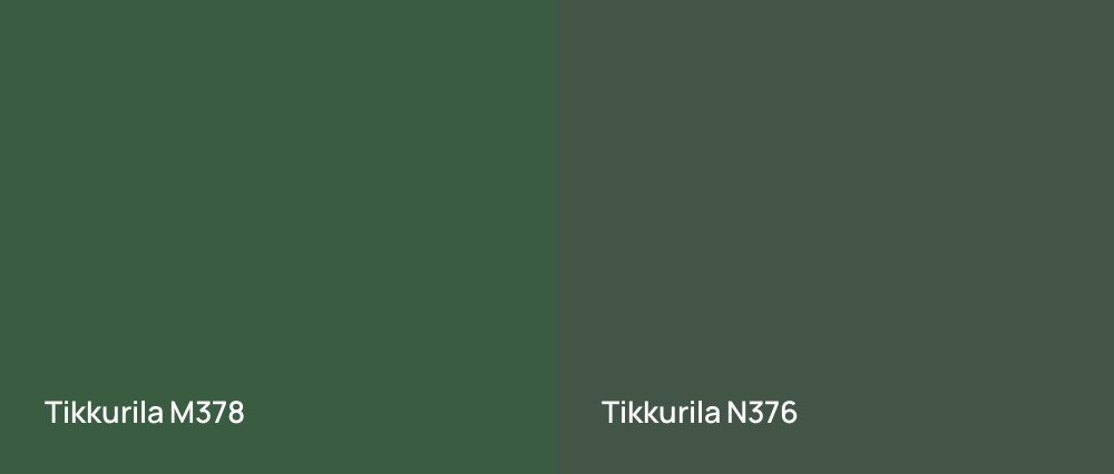 Tikkurila  M378 vs Tikkurila  N376