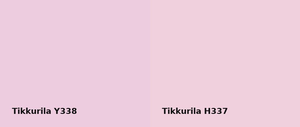 Tikkurila  Y338 vs Tikkurila  H337