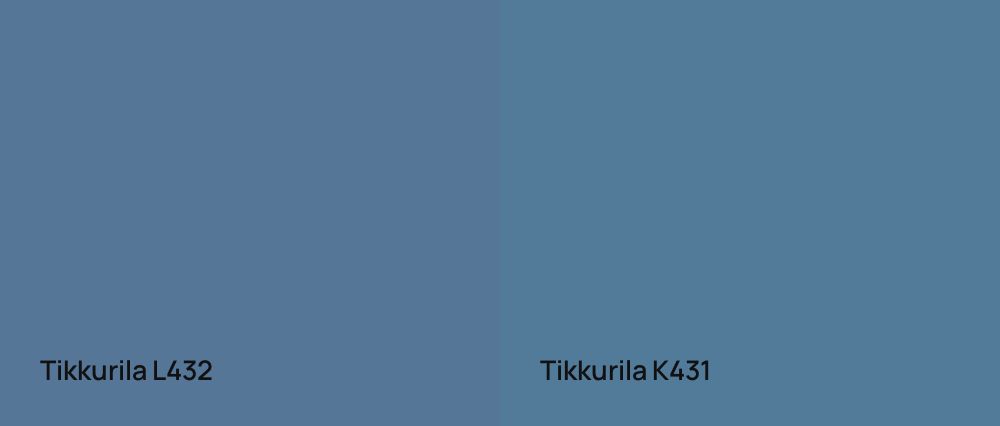 Tikkurila  L432 vs Tikkurila  K431