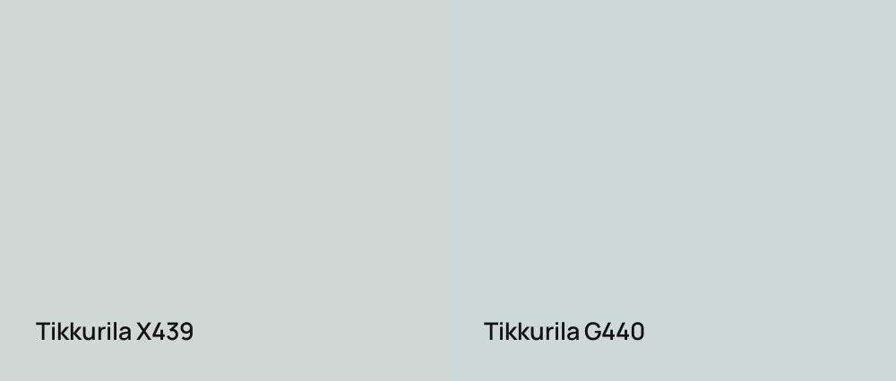 Tikkurila  X439 vs Tikkurila  G440