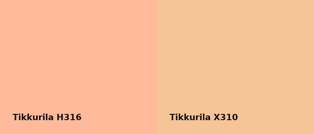 Tikkurila  H316 vs Tikkurila  X310