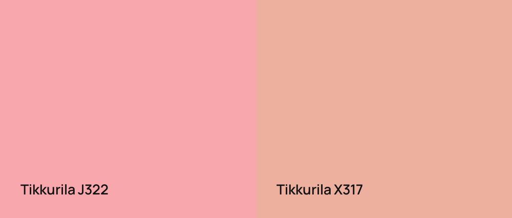 Tikkurila  J322 vs Tikkurila  X317