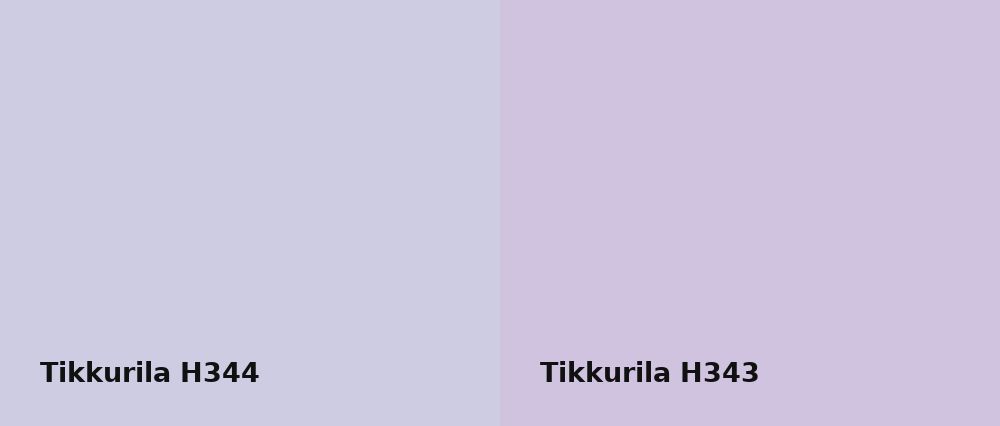 Tikkurila  H344 vs Tikkurila  H343