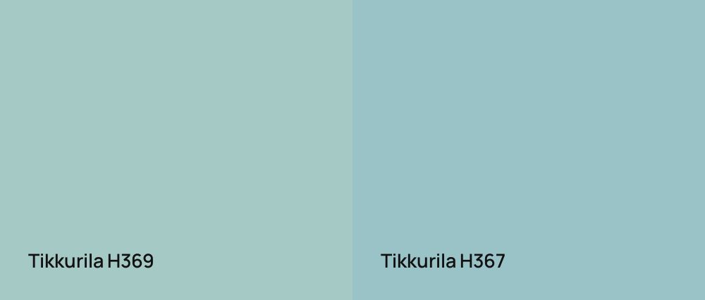 Tikkurila  H369 vs Tikkurila  H367