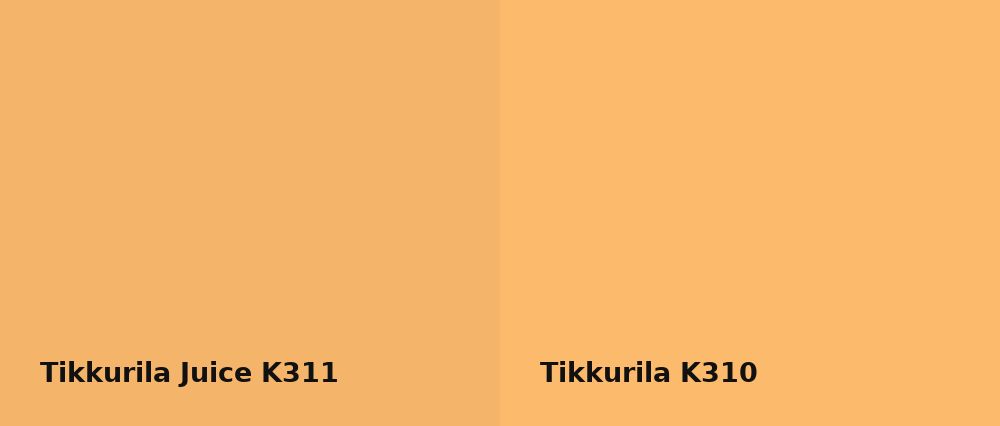 Tikkurila Juice K311 vs Tikkurila  K310