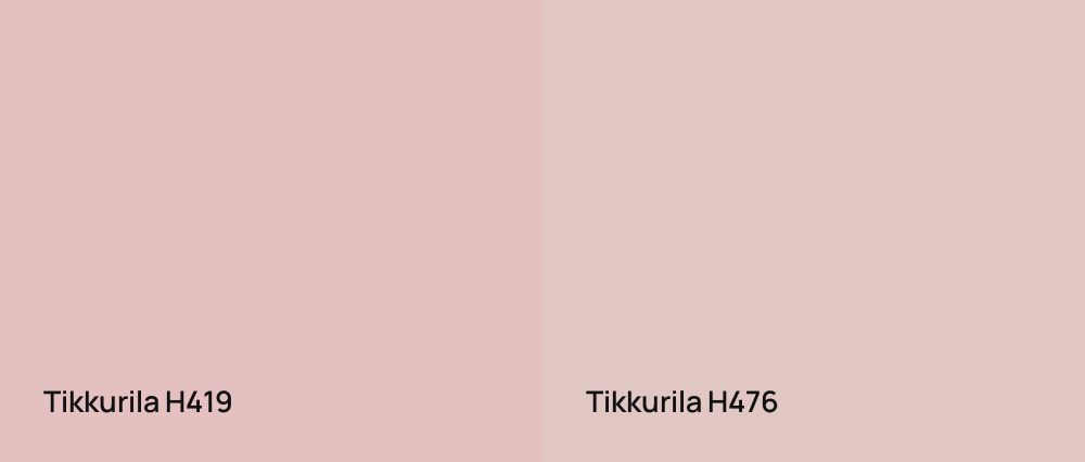 Tikkurila  H419 vs Tikkurila  H476