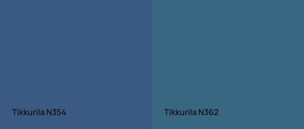 Tikkurila  N354 vs Tikkurila  N362