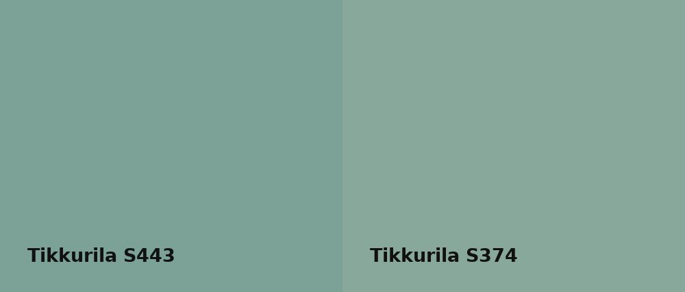 Tikkurila  S443 vs Tikkurila  S374