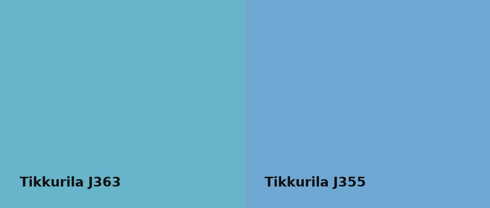 Tikkurila  J363 vs Tikkurila  J355