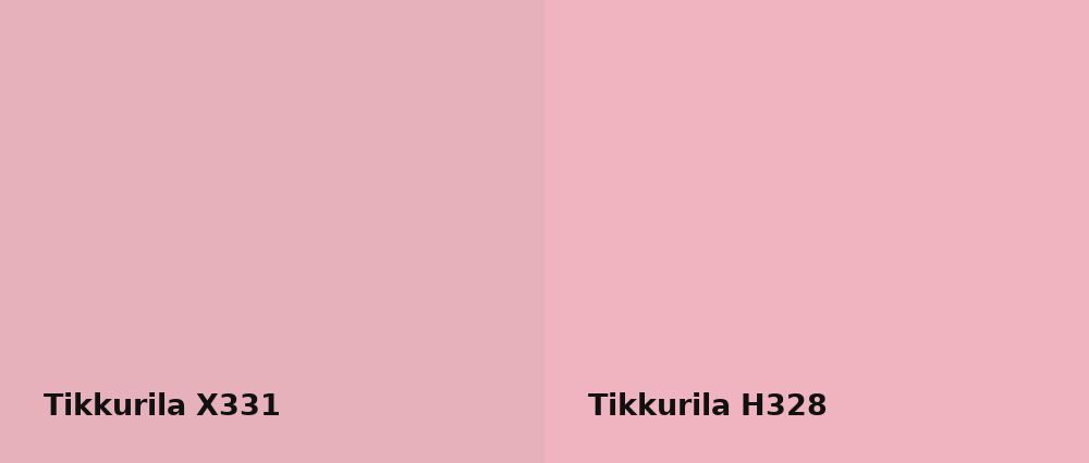 Tikkurila  X331 vs Tikkurila  H328