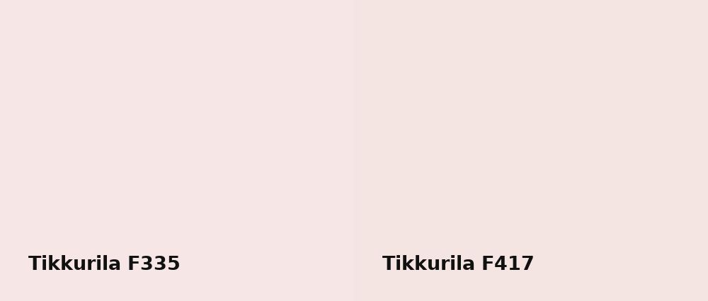 Tikkurila  F335 vs Tikkurila  F417