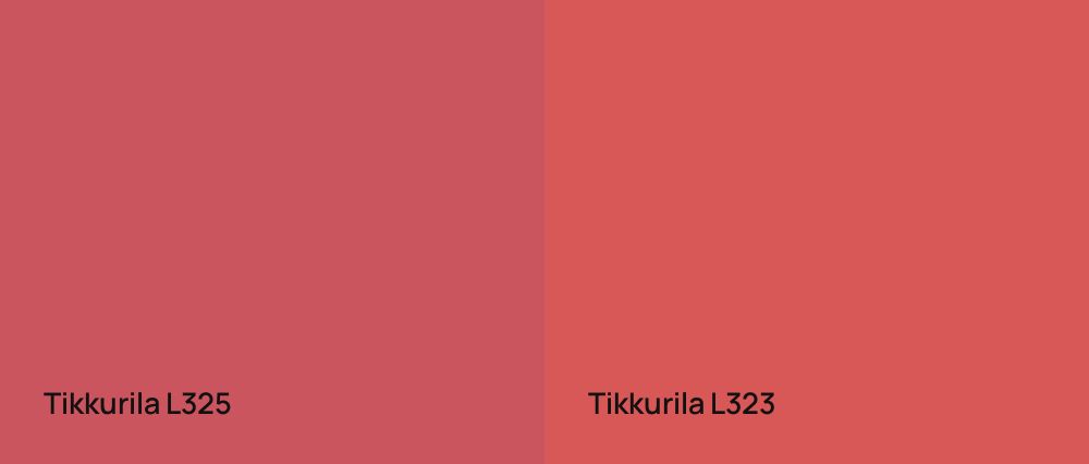 Tikkurila  L325 vs Tikkurila  L323