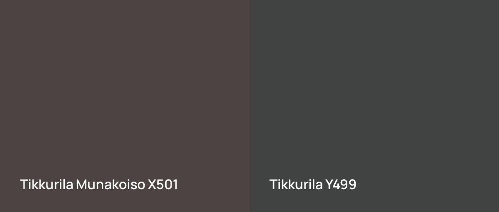 Tikkurila Munakoiso X501 vs Tikkurila  Y499