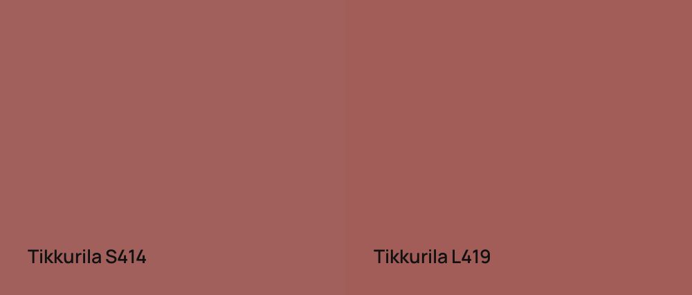 Tikkurila  S414 vs Tikkurila  L419