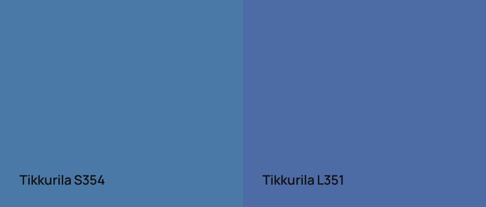 Tikkurila  S354 vs Tikkurila  L351