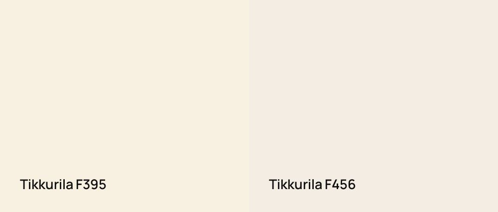 Tikkurila  F395 vs Tikkurila  F456