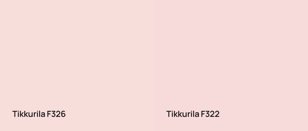 Tikkurila  F326 vs Tikkurila  F322