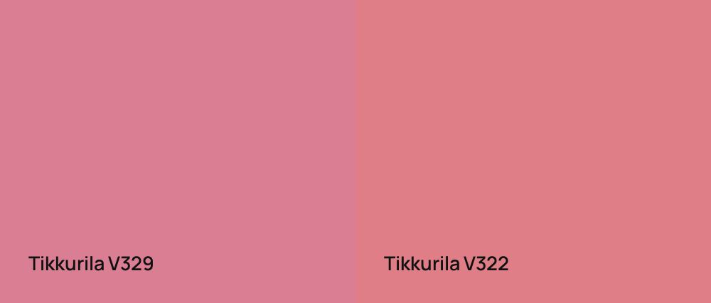 Tikkurila  V329 vs Tikkurila  V322