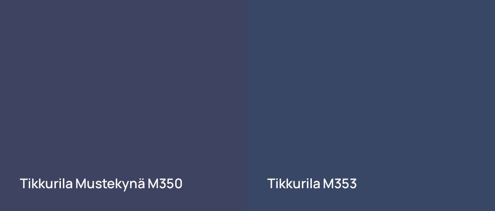 Tikkurila Mustekynä M350 vs Tikkurila  M353