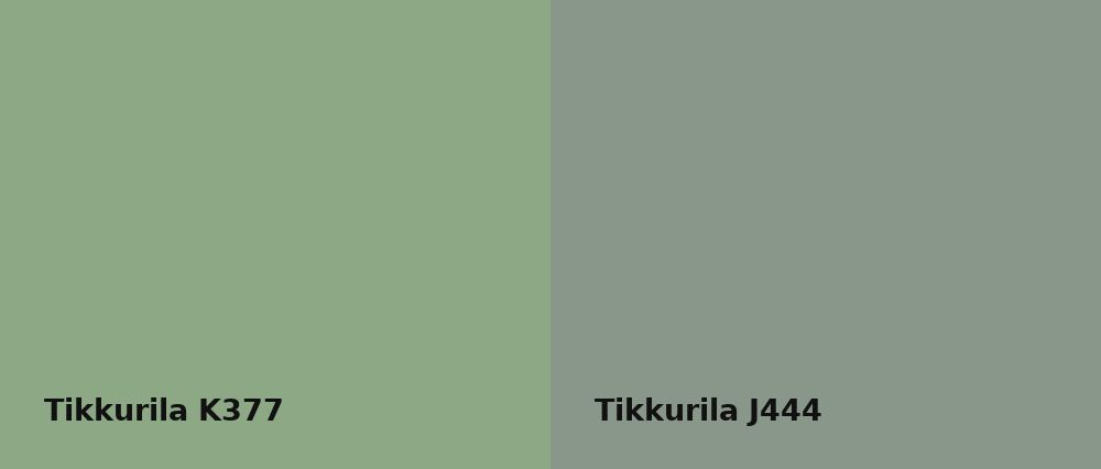 Tikkurila  K377 vs Tikkurila  J444