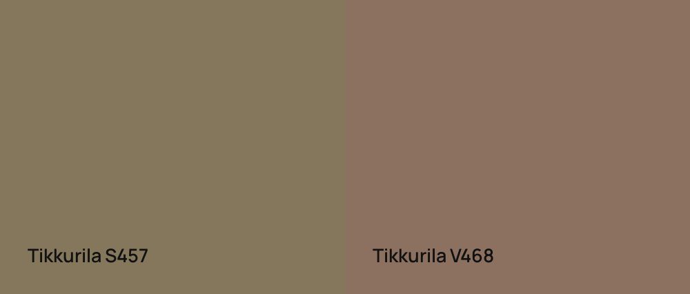Tikkurila  S457 vs Tikkurila  V468