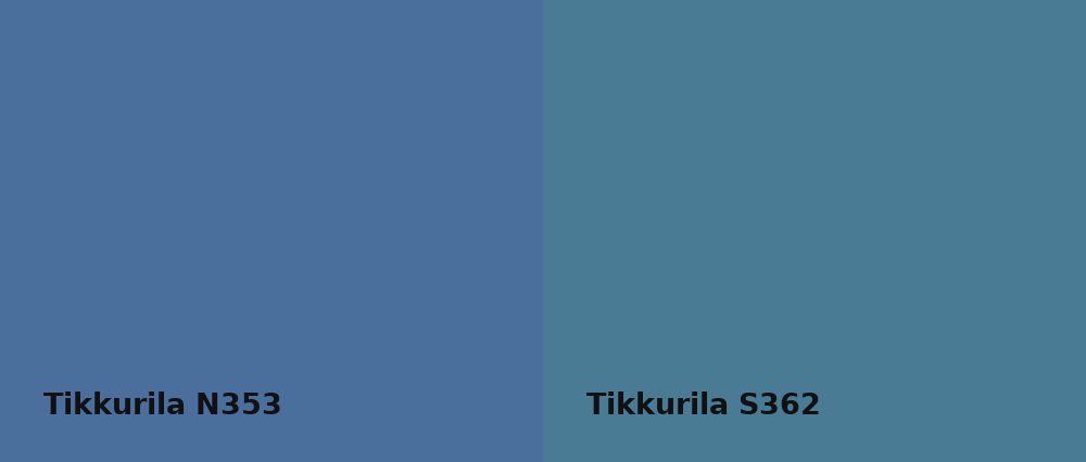 Tikkurila  N353 vs Tikkurila  S362
