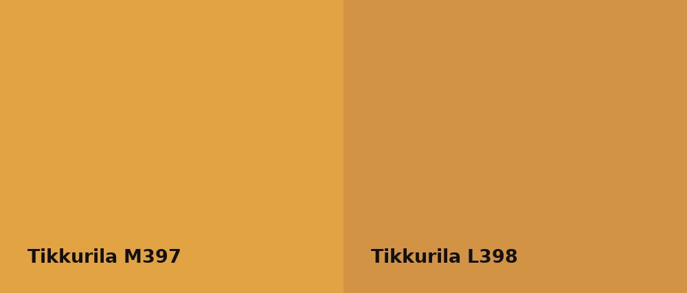 Tikkurila  M397 vs Tikkurila  L398