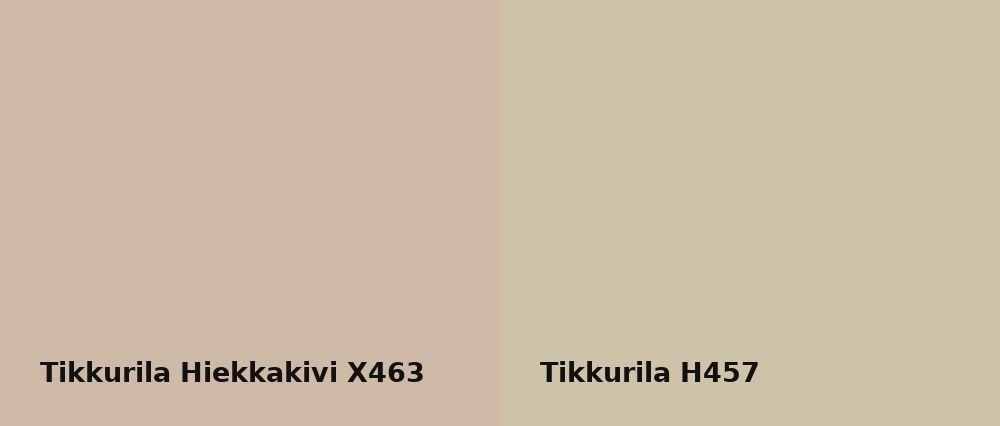 Tikkurila Hiekkakivi X463 vs Tikkurila  H457
