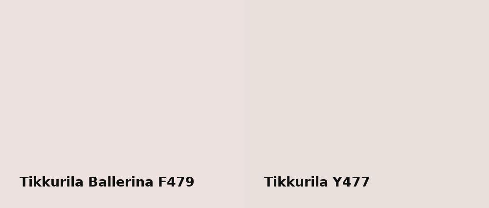 Tikkurila Ballerina F479 vs Tikkurila  Y477