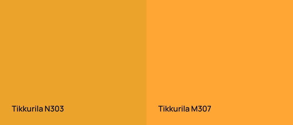 Tikkurila  N303 vs Tikkurila  M307
