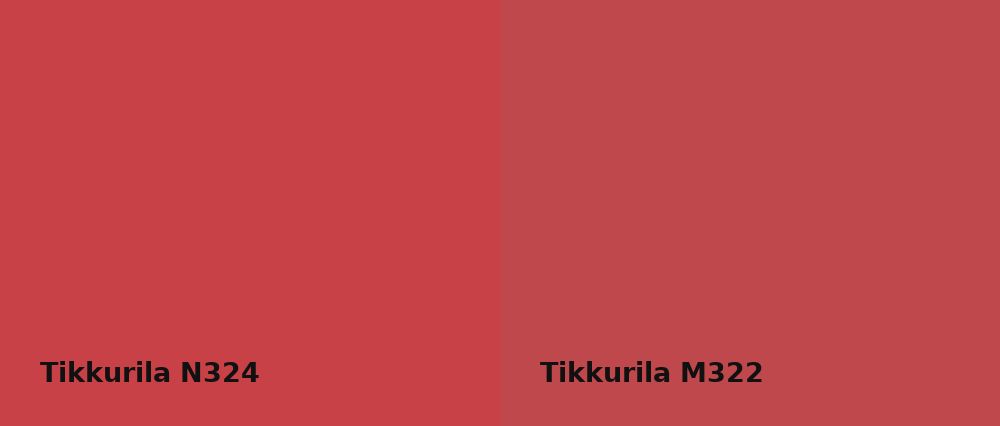 Tikkurila  N324 vs Tikkurila  M322